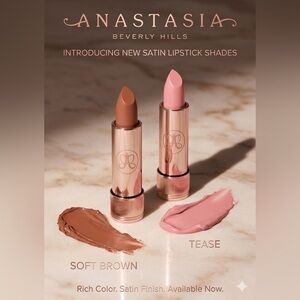 Anastasia Beverly Hills Satin Lipstick Duo - Tease & Soft Brown 💄